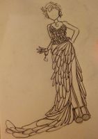 Feathered Dress